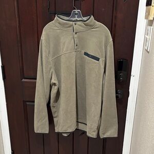 32 degrees Heat Tan Fleece Pullover with Button Collar XXL